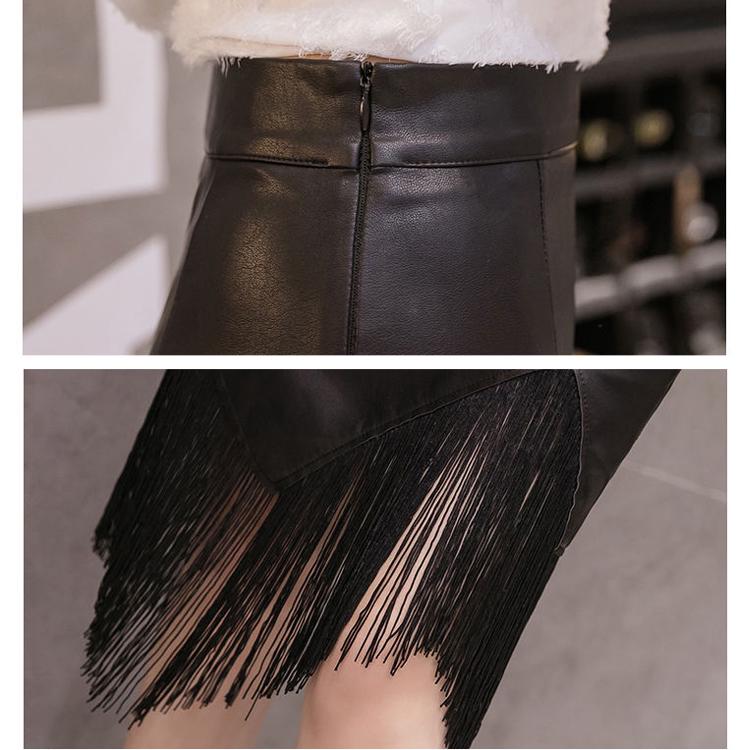 Black PU Leather Skirt Women 2020 Midi Sexy High Waist Bodycon Skirt Office Pencil Skirt Knee Length