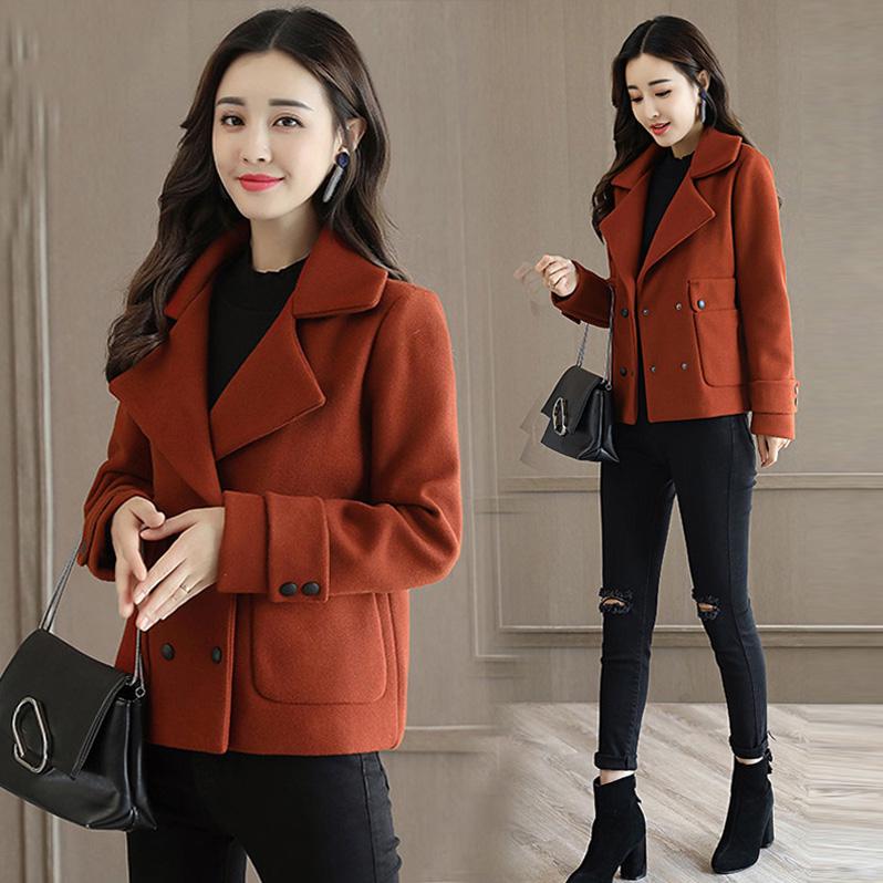 Long Sleeve Warm Jacket Large size Woolen coat Autumn Winter Large Size Woman's clothing