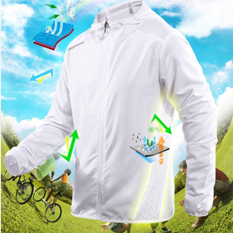 Men's Summer Ultra-thin Sun Protection Clothing Men's Hooded Jacket Jacket Fishing Sports Breathable Men's Air-conditioning Clothing