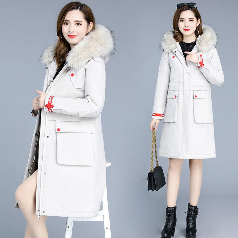 Women Parkas Jacket Winter Thick Winter Parkas Women Jacket Fashion Fur Collar Hooded Thick Warm Snow Long Coat Jacket