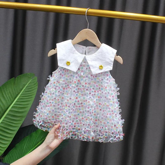 Girl Baby Dress Summer Baby Children's Clothing One-year-old Clothes Girls Summer Princess Dress Tutu Skirt