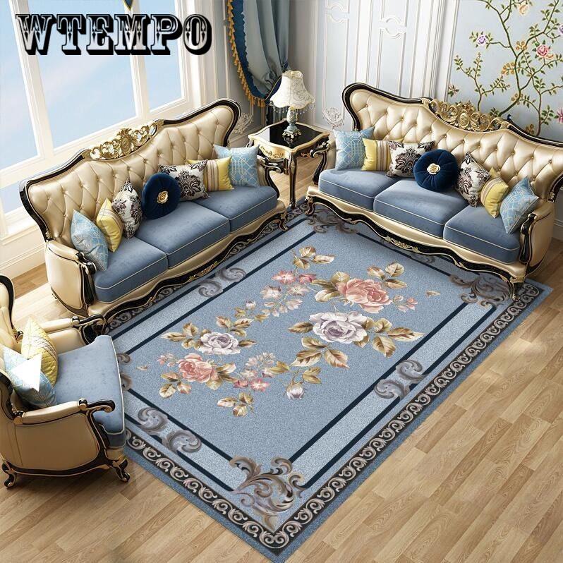 Europe Persian Carpets for Living Room Hotel Carpet Bedroom Flower Sofa Coffee Table Rug