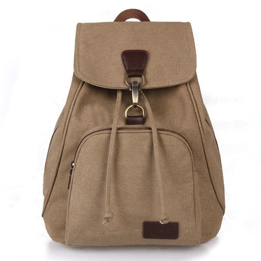 Unisex Backpack Multi-layer Casual Retro Student Computer Bag Travel Canvas High-capacity Schoolbag
