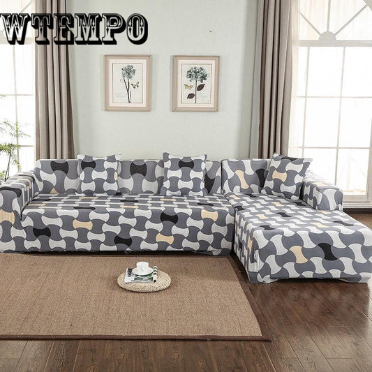 Sofa Covers Living Room Universal Stretch Furniture Covers Sectional Sofa 1/2/3/4 Seat Slipcover