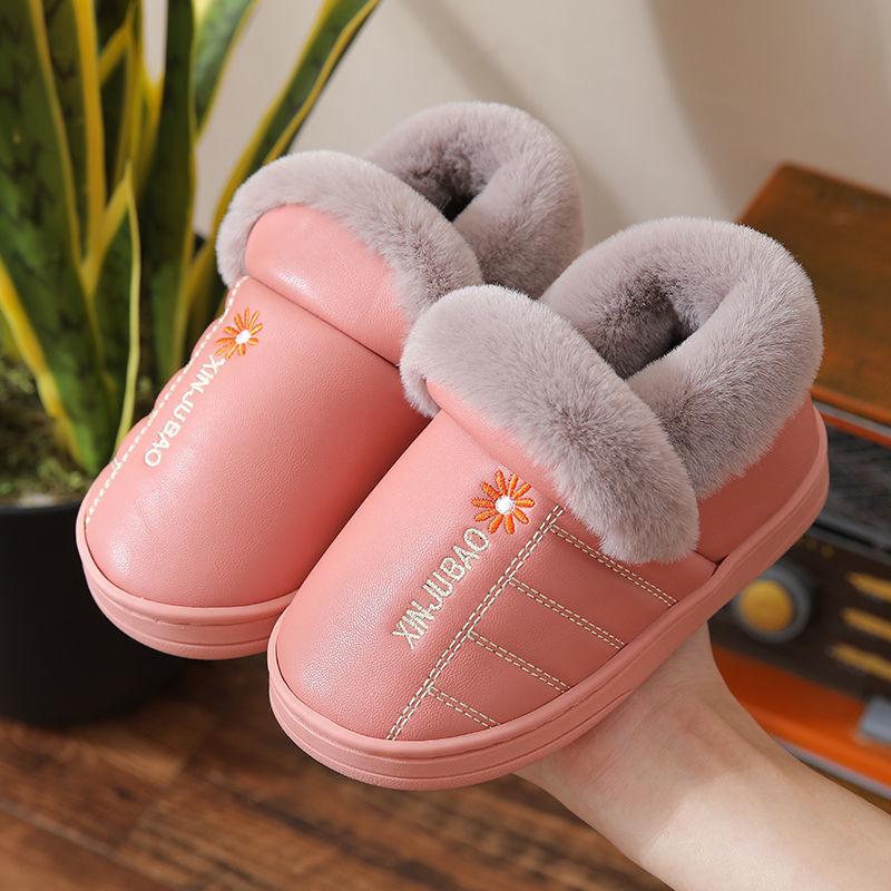 Kids Cotton Slides Autumn Winter Indoor Non-slip Cute Non-slip Kids Shoes Home Slippers Fashion Baby Boys Girls Slippers