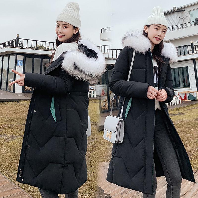 Middle and Long Student's Korean Loose Waist Cotton Padded Clothes Cotton Padded Jacket Slim Multicolor Bread Clothes