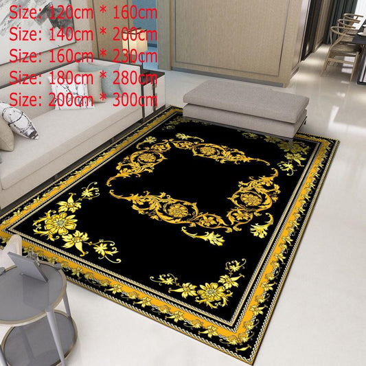 Europe Persian Carpets For Living Room Flower Rugs Home Bedroom Flower Palace Coffee Table Rug