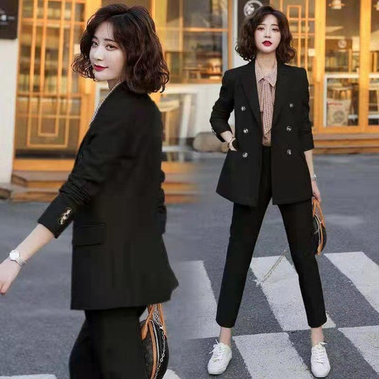 Women's Suit Jacket Spring and Autumn 2021 Korean Women's Professional Suit Small Suit Temperament Fashion Casual Style