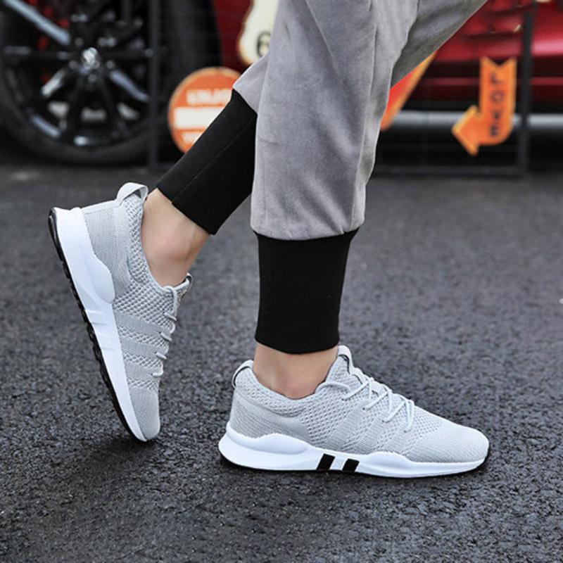 Men Shoes Lace-up Men Casual Shoes Lightweight Breathable Sneakers Men Running Shoes