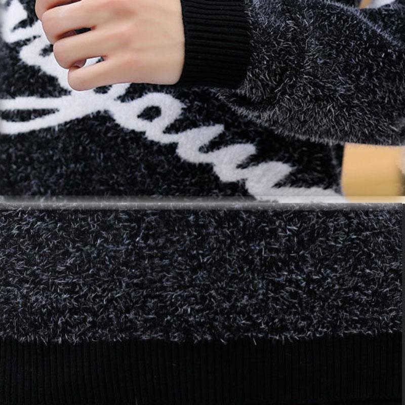 Winter Men's Sweater Thickened Bottoming Shirt Jacket Warm Clothing Sweater Top