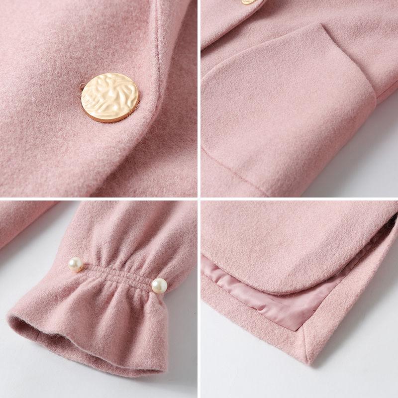 2019 Autumn and Winter Woolen Coat Female Mid-Long Women's Outerwear Woolen Coat Women Jacket Coat