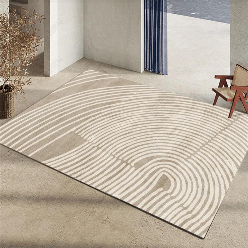 Nordic Light Luxury Carpet Living Room Sofa Coffee Table Cushion Modern Minimalist Geometric Home Bedroom Bedside Carpet