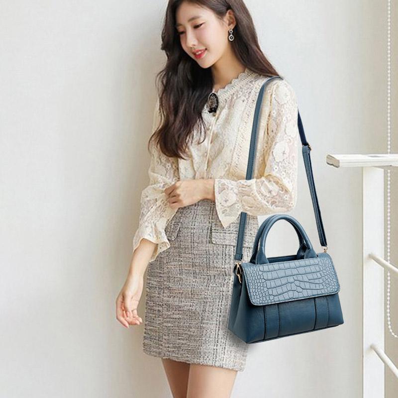 Handbag Ladies Messenger Bag Fashion Leather Texture One Shoulder Shopping Bag