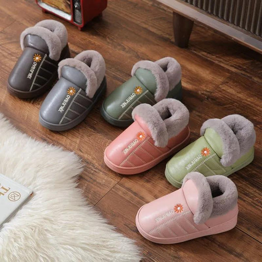 Kids Cotton Slides Autumn Winter Indoor Non-slip Cute Non-slip Kids Shoes Home Slippers Fashion Baby Boys Girls Slippers