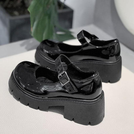 Shoes Lolita Shoes Women Mary Jane Shoes Women Vintage Girls High Heel Platform Shoes College Student Big Size 40