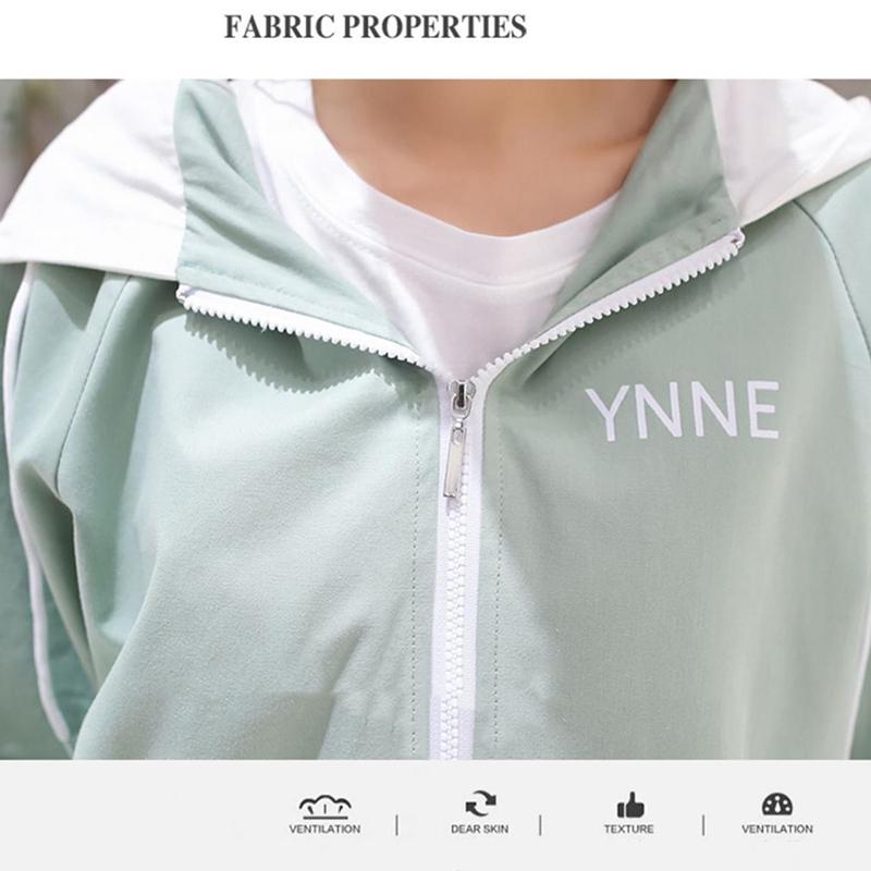 Women's Sunproof Clothes Spring and Summer Loose Versatile Hooded Cardigan Large Size Loose Streetwear Thin Coat