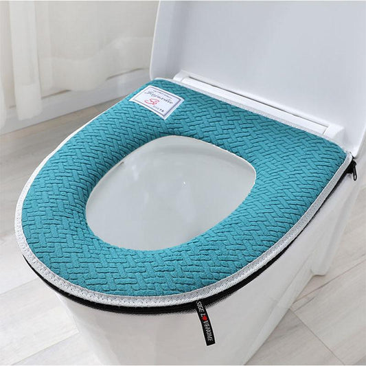 Thin Toilet Seat Cushion Breathable Outsourcing Style Household Toilet Cover Universal Zipper Toilet Gasket