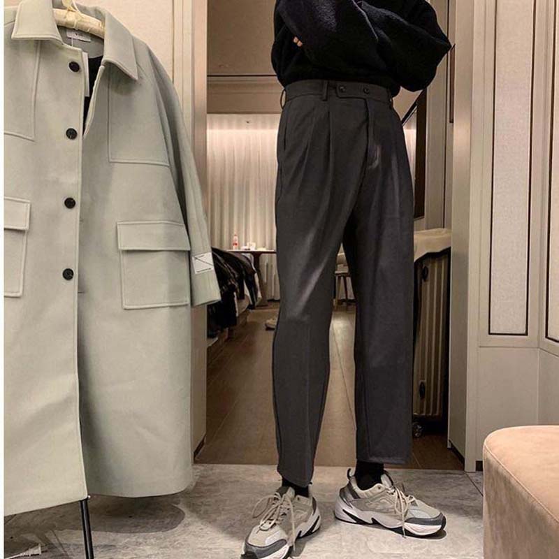Spring and Summer Hanging Loose Casual Cropped Trousers