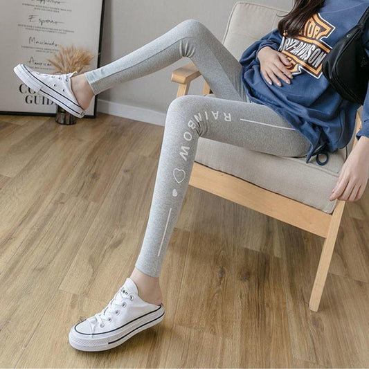 Spring and Summer Thin Pregnant Women's Leggings Thin Fashion Pregnant Women's Pants Cotton Maternity Long Trousers