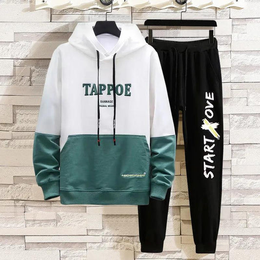 Spring Trend Sweater Suit Teen Clothing Hooded Pullover Campus Student Sportswear Casual Loose Sport Suit Men