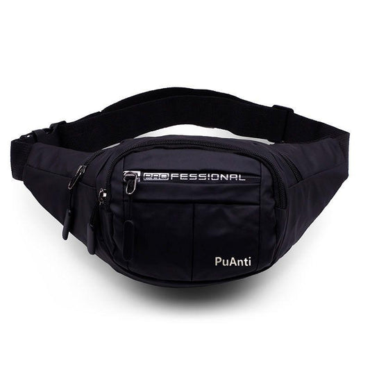 Waist Bag Unisex Waterproof Wallet Multi-zipper Running Cycling Sports Bag Business Cash Register Bag