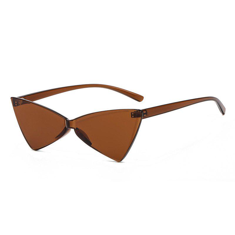 Rimless Cat Eye Sunglasses Women Fashion Small Triangle Sun Glasses Designer Vintage Ladies Luxury E