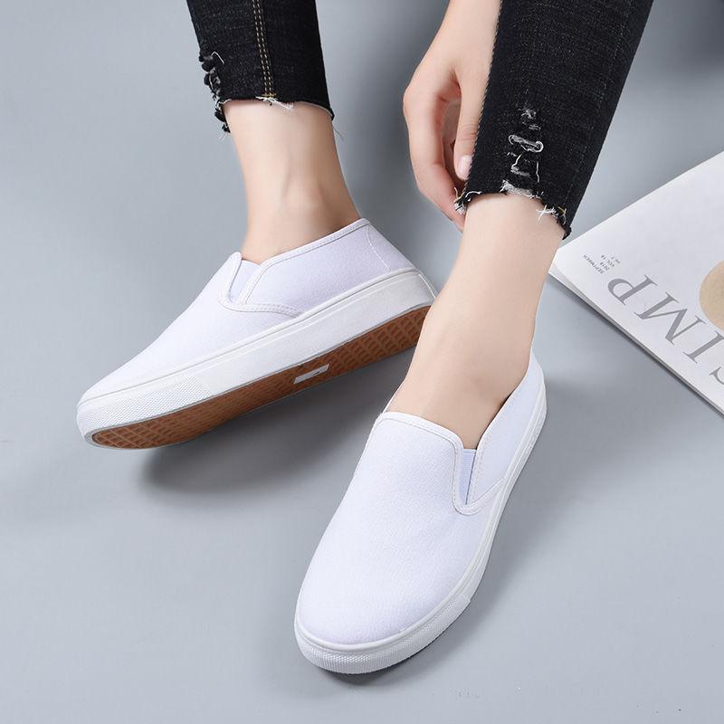 Nurse Shoes Flat Non-slip Casual Shoes Lightweight and Comfortable Soft-soled Canvas Shoes Men and Women Can Wear Nurse Shoes