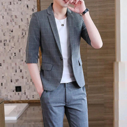 Suit Suit Men's Casual Suit Jacket Men's Youth Trend Groom Best Man Small Suit