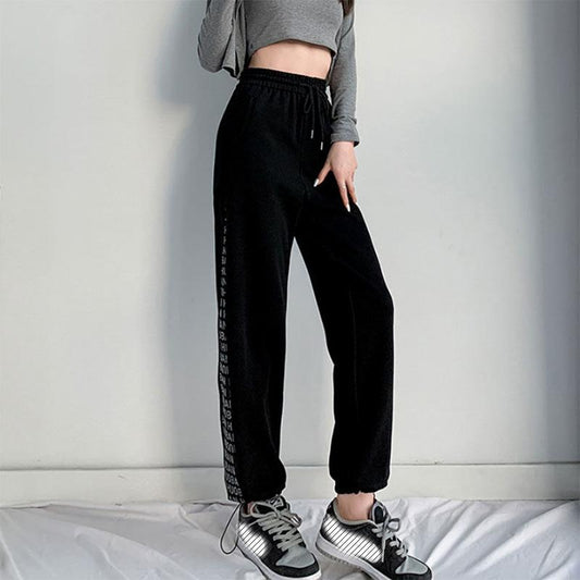 Women's Trousers Spring and Autumn Sports Sweatpants Large Size High Waist Bloomers Home Casual Slim Leggings