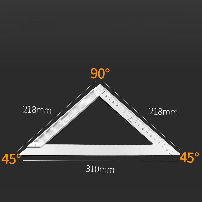 1/5 Pcs Stainless Steel Triangle L Ruler Woodworking Ruler 90 Degree Drawing Ruler