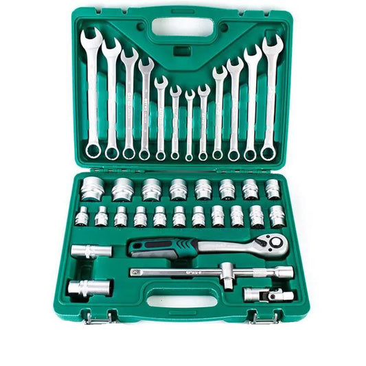 37-piece Professional Socket Set Auto Repair Tool Set Wrench Machine Repair Set, Auto Repair Tool Set Quick Ratchet Repair Tool Box