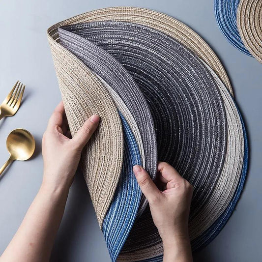 4pcs Nordic Table Insulation Mat Anti-scalding Mat Home Table Mat Table Cloth Mat