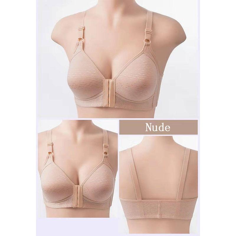 Large Size Thin Cotton Bra Gathered Breathable Comfortable Full Cup Women Underwear Sexy Bra