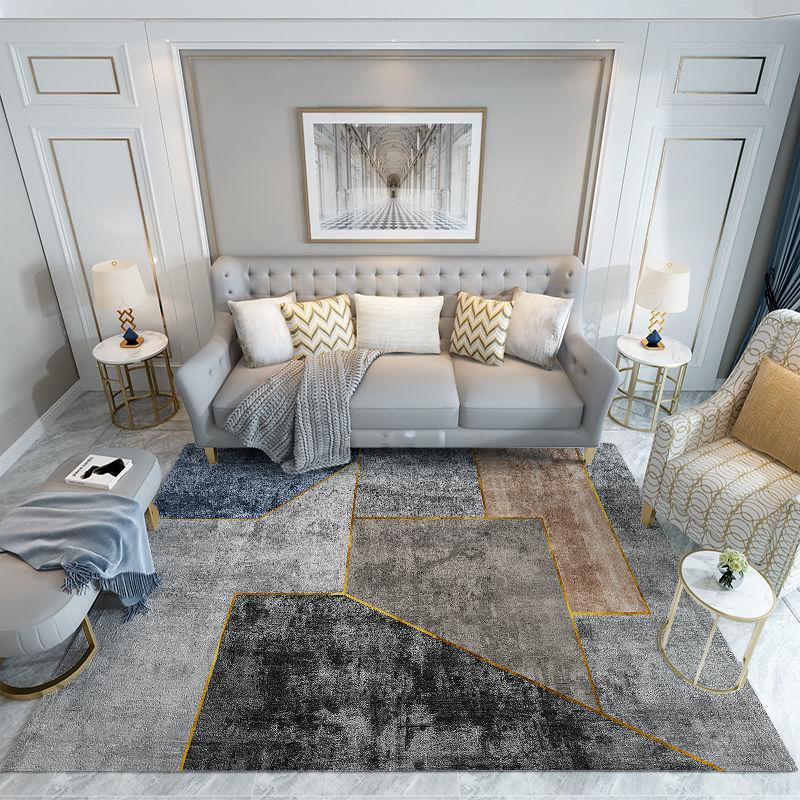 Simple and Modern Central European Living Room Carpet Coffee Table Blanket Rectangular Floor Mat Bedroom Bedside Blanket