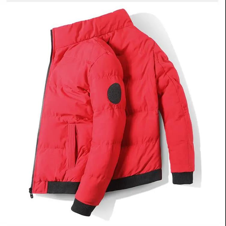 Men's Winter Loose Stand Collar Down Jacket Versatile Warm Thickened Jacket