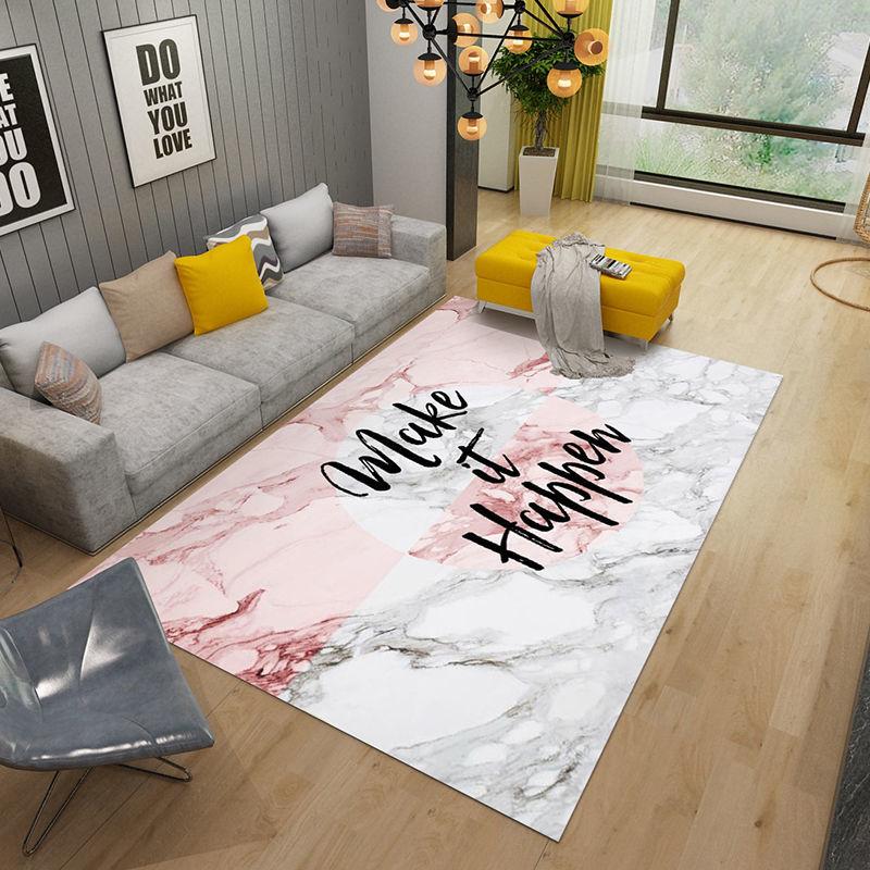 Nordic Minimalist Ins Style Geometric Living Room Sofa Coffee Table Bedroom Household Carpet Tatami Doormat Bedside Blanket