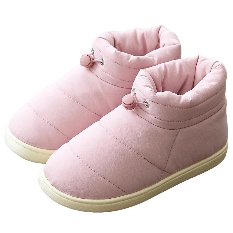 Couple's Cotton Shoes Down Shoes for Outside Home In Winter Lightweight Large Size Unisex Casual Shoes Plush Warm Ladies Boots Mother Shoes Snow Shoes