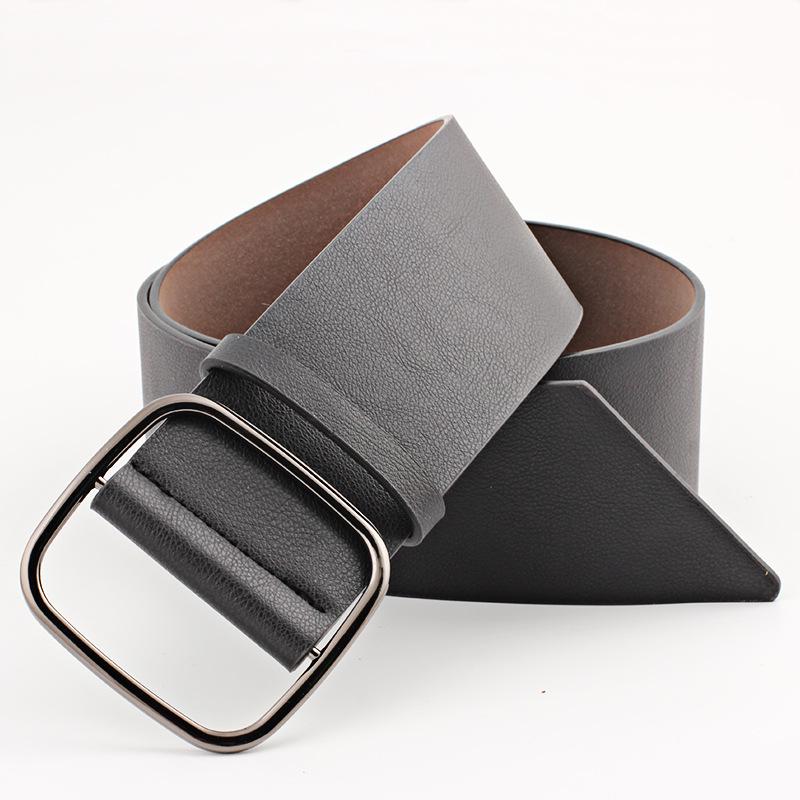 Concise Women Strap Pu Leather Casual All-match Women Waist Belt Wide Waistband