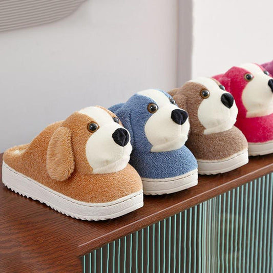 Winter Cartoon Cute Cotton Slippers Home Bag with Warmth Couple with Heel Home Cotton Slippers Soft and Comfortable