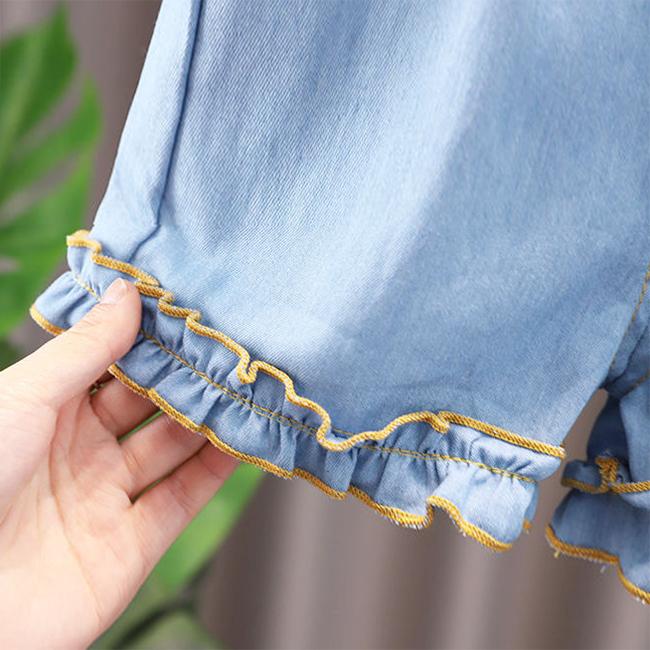 Girls' Summer Clothes Girls' Short-sleeved Suit Summer Kids Clothes Two-piece Children's Clothes