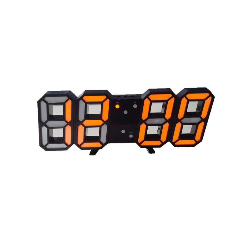 3D Voice-activated LED Digital Clock Three Modes Time Date Weather Home Desktop Creative Electronic Clock