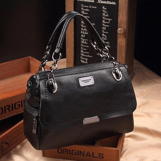 Genuine Leather Handbags Casual Hand Single Shoulder Bag Retro Ladies One-shoulder Diagonal Bag Women