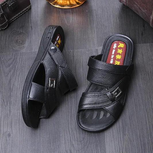 Vietnamese Rubber Men's Sandals and Slippers Korean Non-slip Casual Shoes Summer Comfortable Men's Sandals
