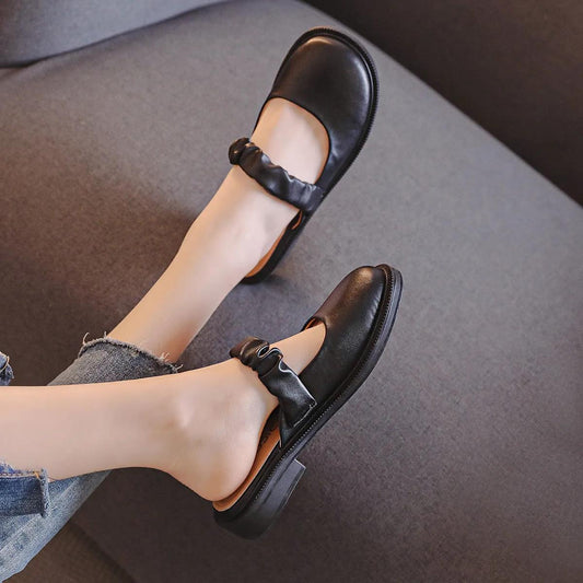 Half Slippers Women's Outer Wear Summer Flat Sandals Muller Shoes Pumps Slippers
