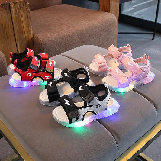 1-5 Years Old Children's Shoes Light-up Shoes Boys Baby Sandals Summer Girls Light-up Shoes
