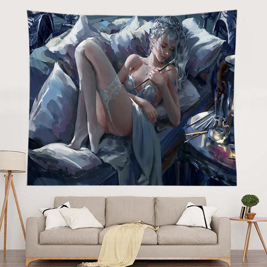 Net Celebrity Home Background Cloth Anime Ghost Knife Two-dimensional Tapestry Student Dormitory Bedroom Decorative Wall Covering