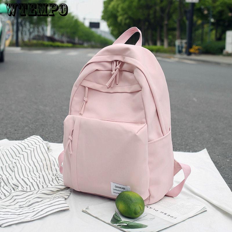 Backpack Fashion Women Oxford Fabric Cute Solid Color Backpack Girls School Bag