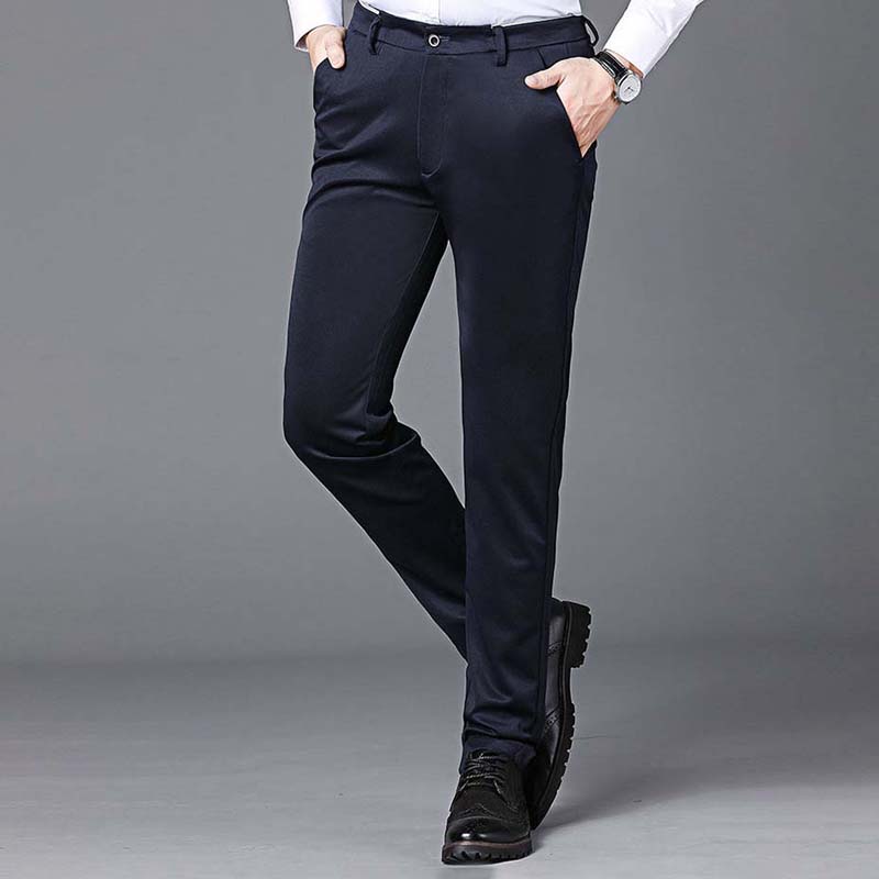 Spring and Summer Thin Young Men's Casual Stretch Trousers