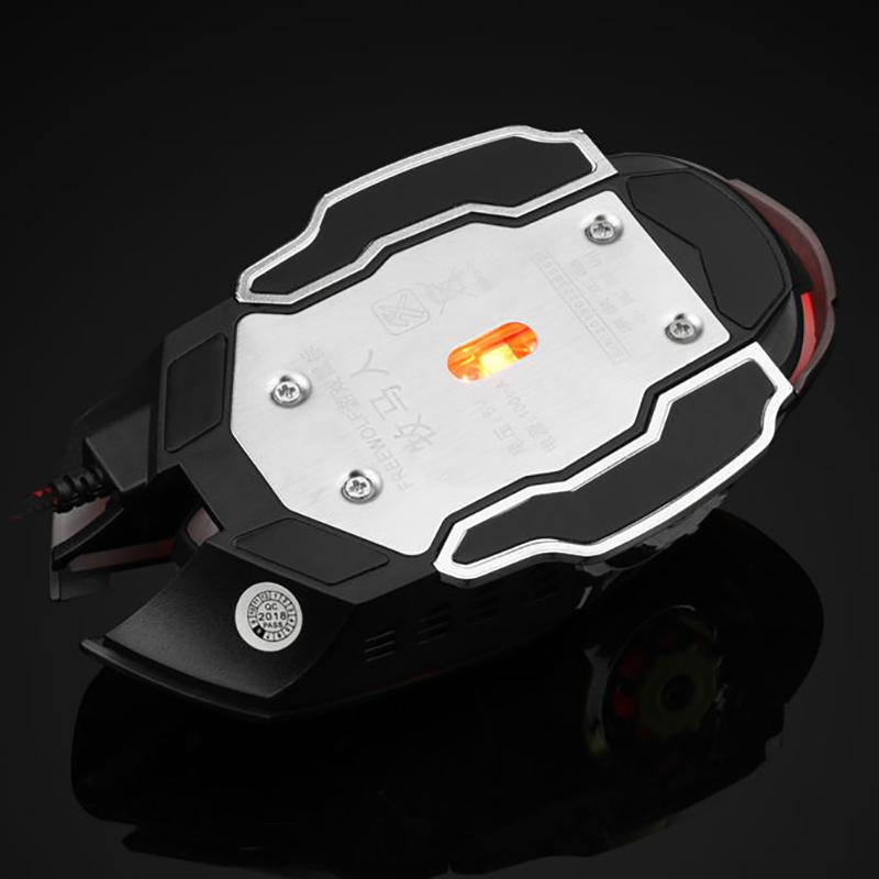 Wired USB Computer Mute Mouse Universal Mouse for Notebook Office Gaming Gaming Glowing Mouse