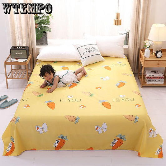 Four Seasons Universal Skin-friendly Sheet Single Piece Small Large Multi-specification Printed Pattern Bed Sheet